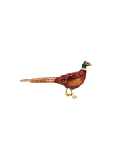 Fable England Pheasant Enamel Brooch