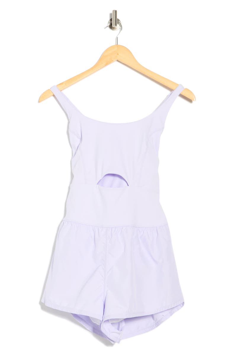 Free People FP Movement Righteous Runsie Romper, Alternate, color, Iris