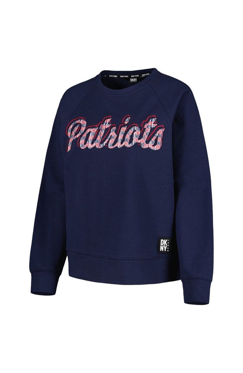 DKNY SPORT Women's DKNY Sport Navy New England Patriots Regina Pullover Sweatshirt, Alternate, color, Navy
