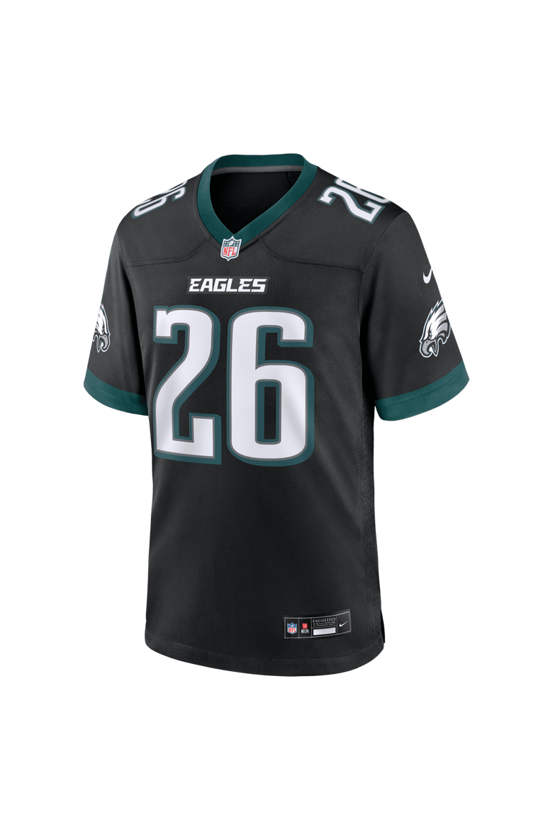 Men's Nike Saquon Barkley  Black Philadelphia Eagles Alternate Game Jersey, Alternate, color, Black