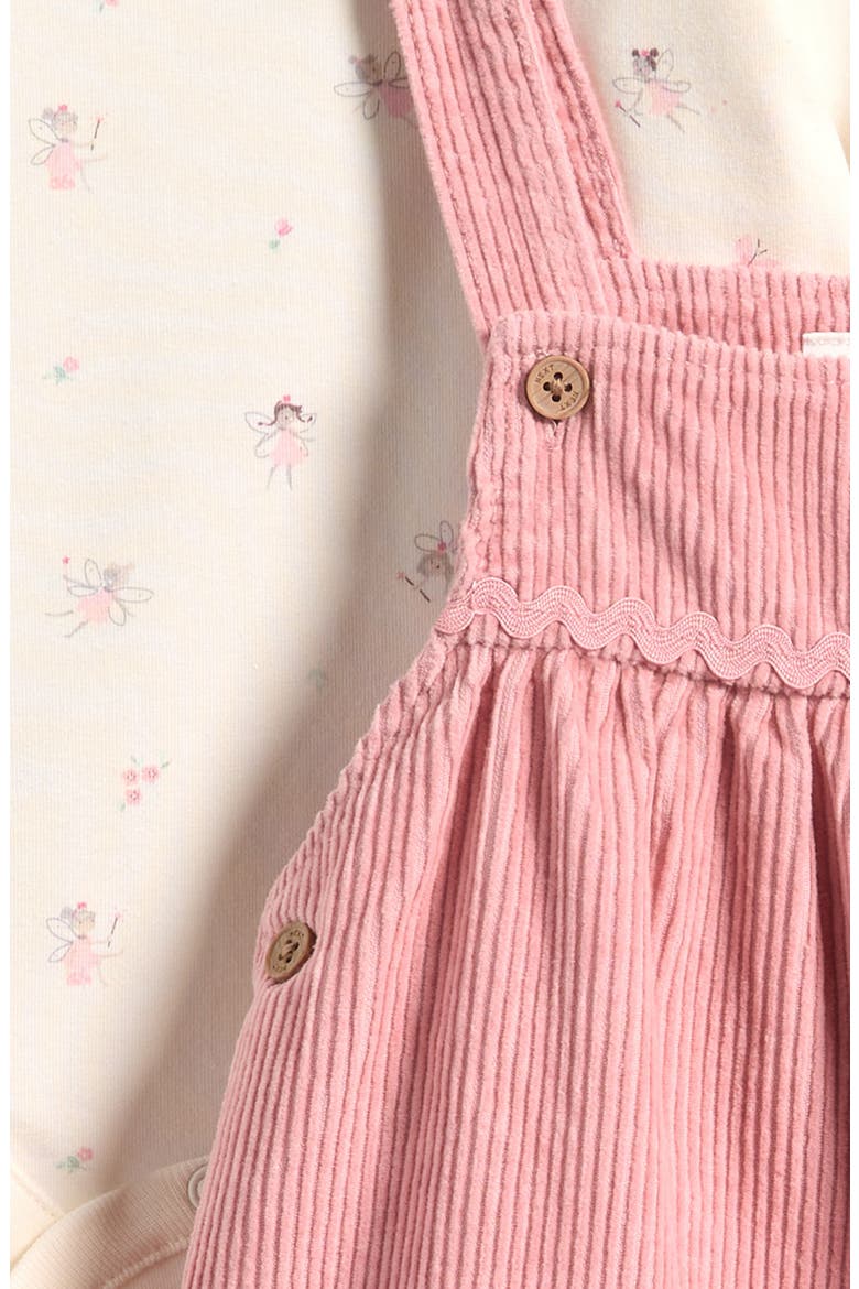 Kids' Corduroy Pinafore Dress & Bodysuit Set, Alternate, color, PINK