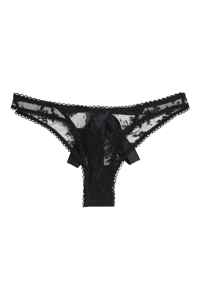 Untie Me Tanga Briefs, Alternate, color, BLACK