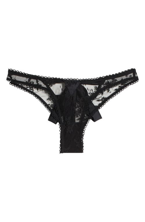 Fleur Du Mal Untie Me Tanga Briefs In Black