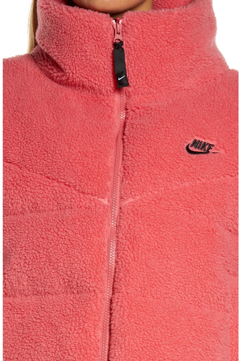 City Series Therma-FIT Down Fleece Jacket, Alternate, color, ARCHAEO PINK/ BLACK