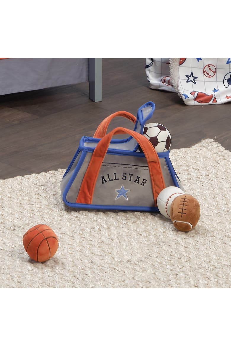 Baby Sports Interactive Plush Toy Set - Football/Basketball/Baseball, Alternate, color, Blue