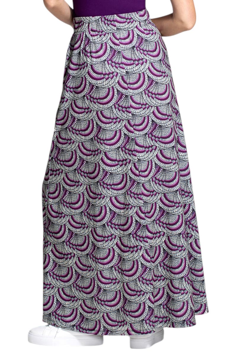 HotSquash London Clothing Box Pleat Maxi Skirt, Alternate, color, 