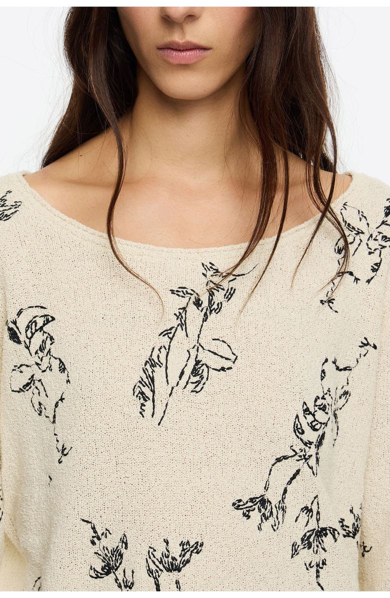 Bimba y Lola Notebook Sweater, Alternate, color, Notebook Light Yellow