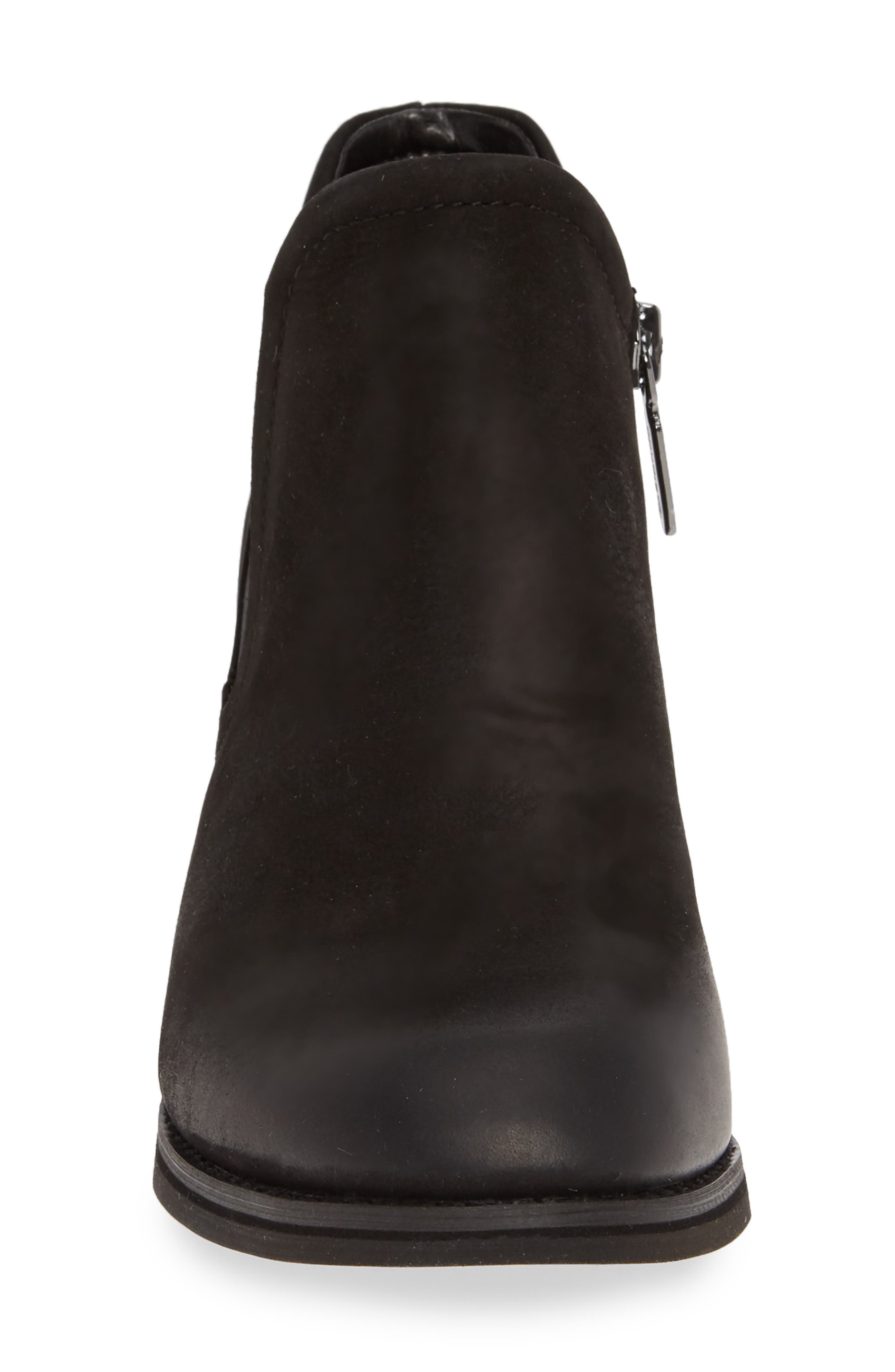 Lidia Waterproof Bootie, Alternate, color, BLACK NUBUCK