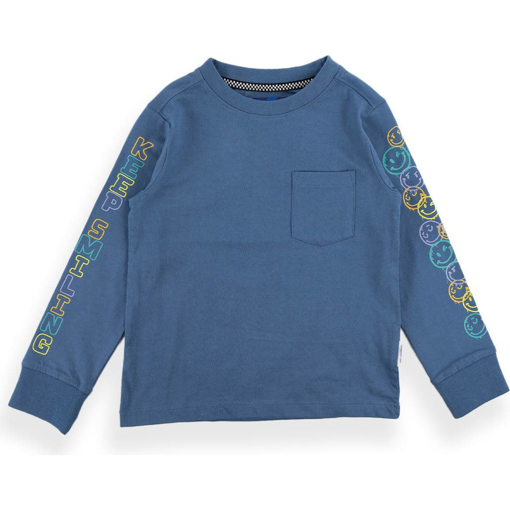 Sovereign Code Club Long Sleeve T-Shirt in Coronet Blue/Smiles  product