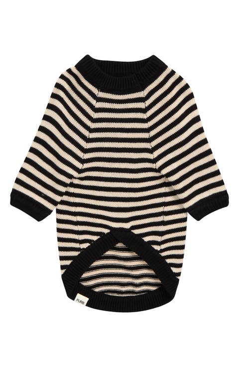 Like a Bandit Striped Pet Sweater