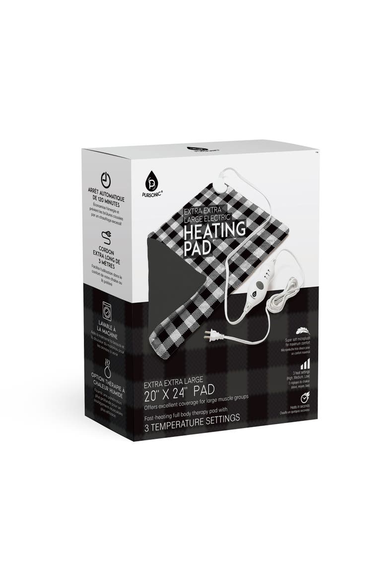 Extra Extra Large Electric Heating Pad, Alternate, color, Checkers Pattern