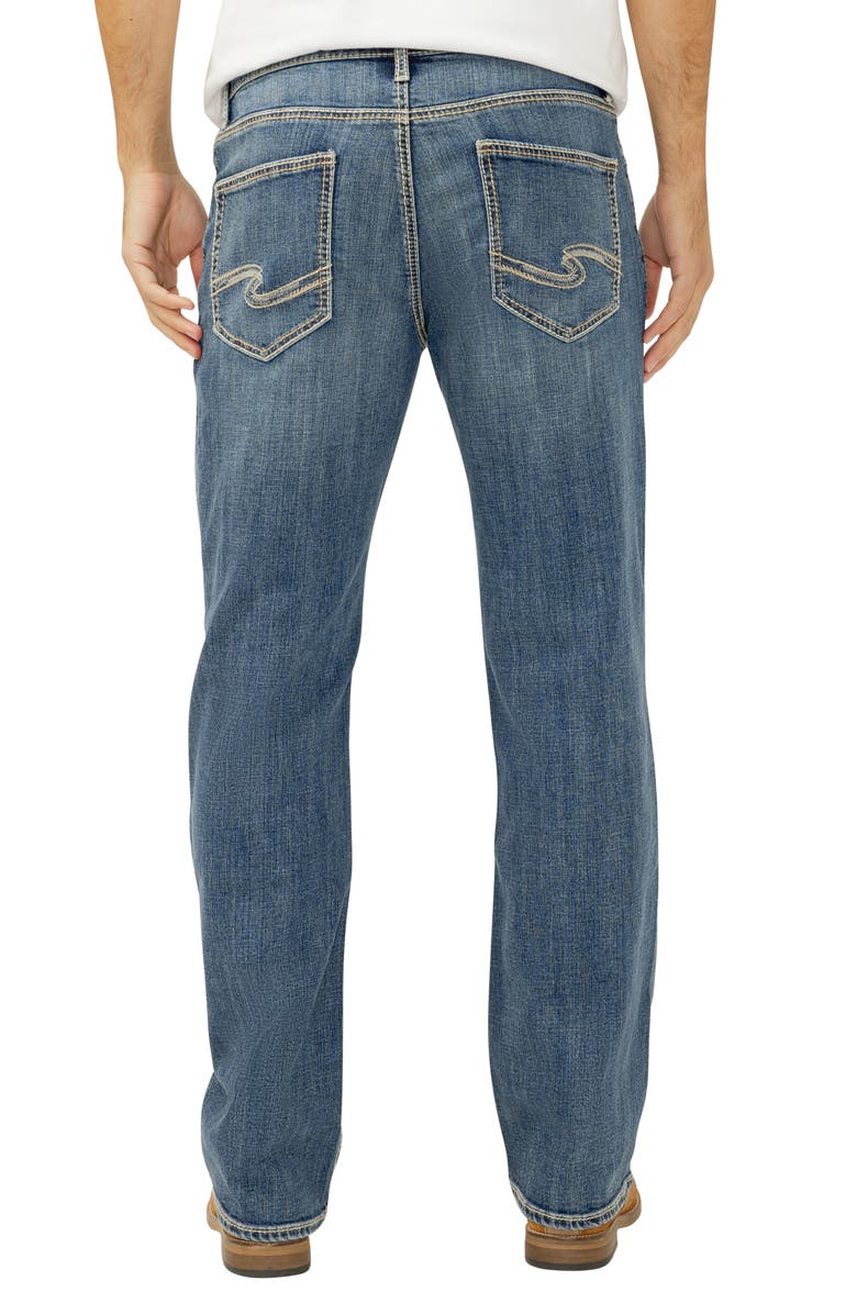 Silver Jeans Co. Zac Relaxed Fit Straight Leg Jeans, Alternate, color,