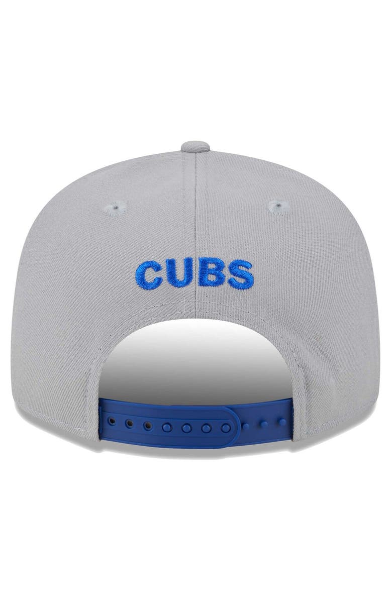 New Era Men's New Era Gray/Royal Chicago Cubs Band 9FIFTY Snapback Hat, Alternate, color, 