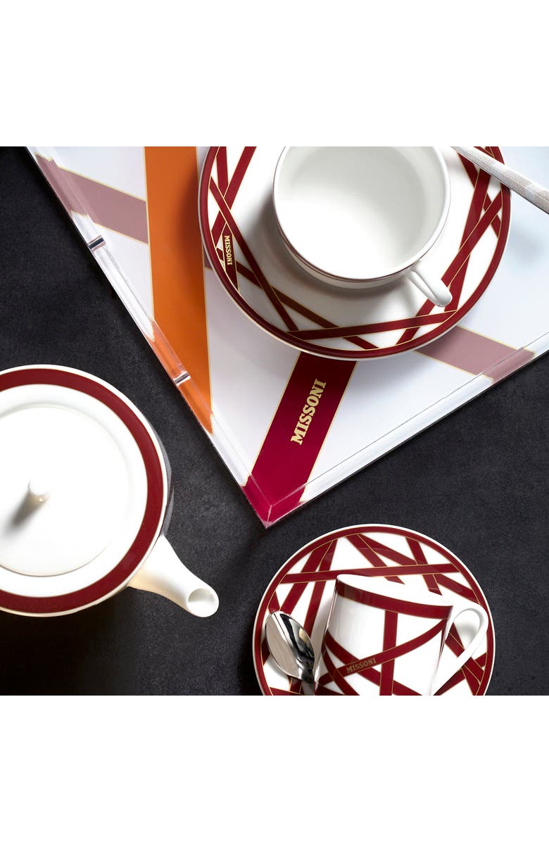 Missoni Dessert Plate 2 Pcs. Set, Alternate, color, Bordeaux