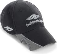 Balenciaga American Football Logo Embroidered Adjustable Baseball Cap