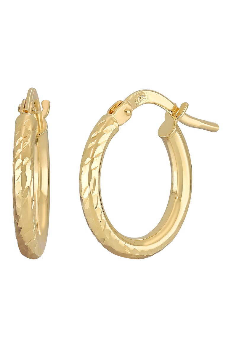 14K Gold Hoop Earrings (Nordstrom Exclusive), Main, color, 14KY