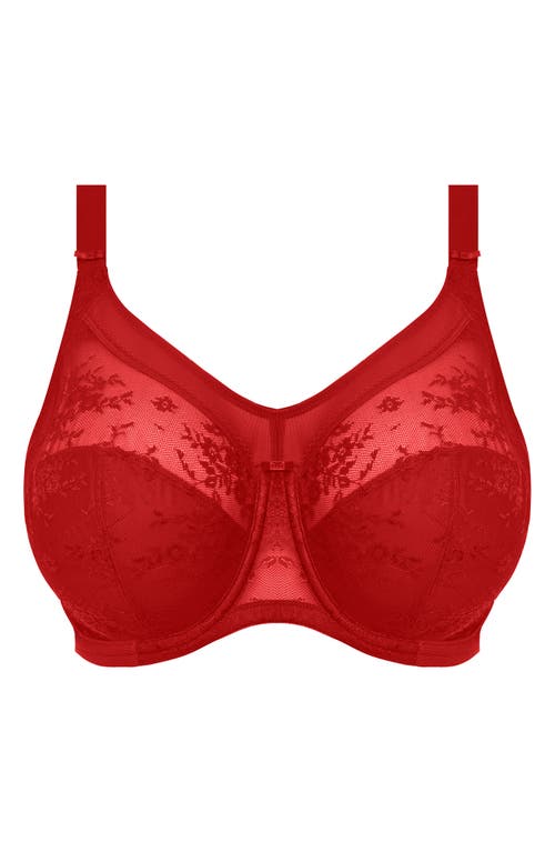 Goddess Verity Banded Full Coverage Bra In Red
