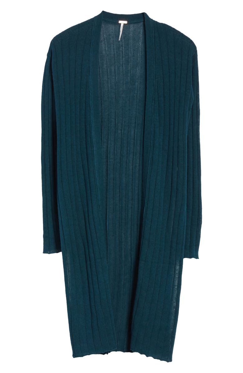 Free People Ribby Long Cardigan, Alternate, color,