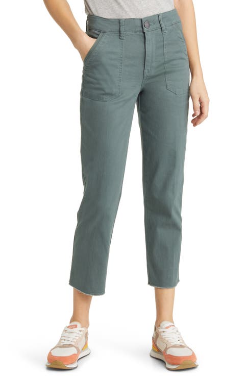 'Ab'Solution Patch Pocket High Waist Crop Straight Leg Pants (Nordstrom Exclusive)