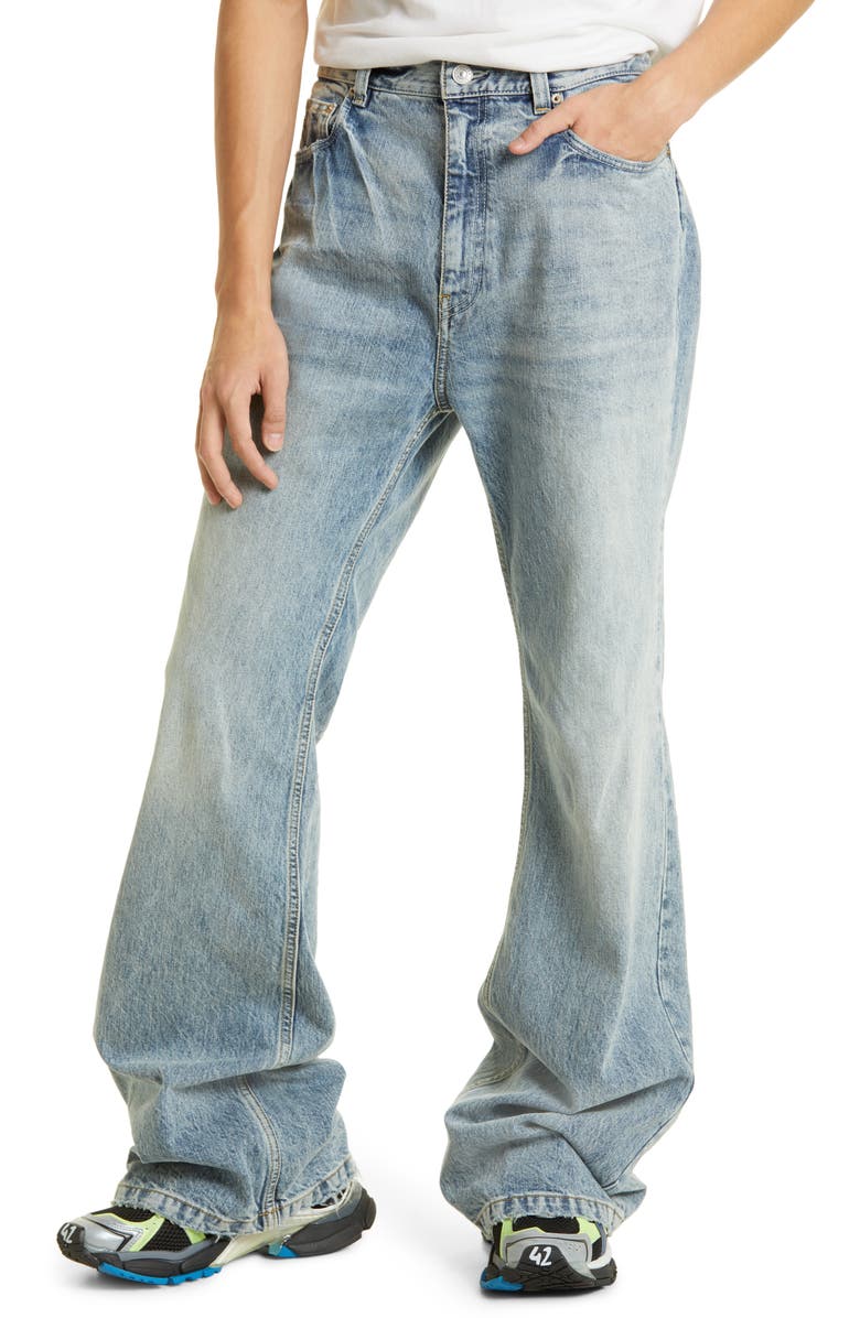Balenciaga Men's Flare Leg Jeans, Alternate, color,