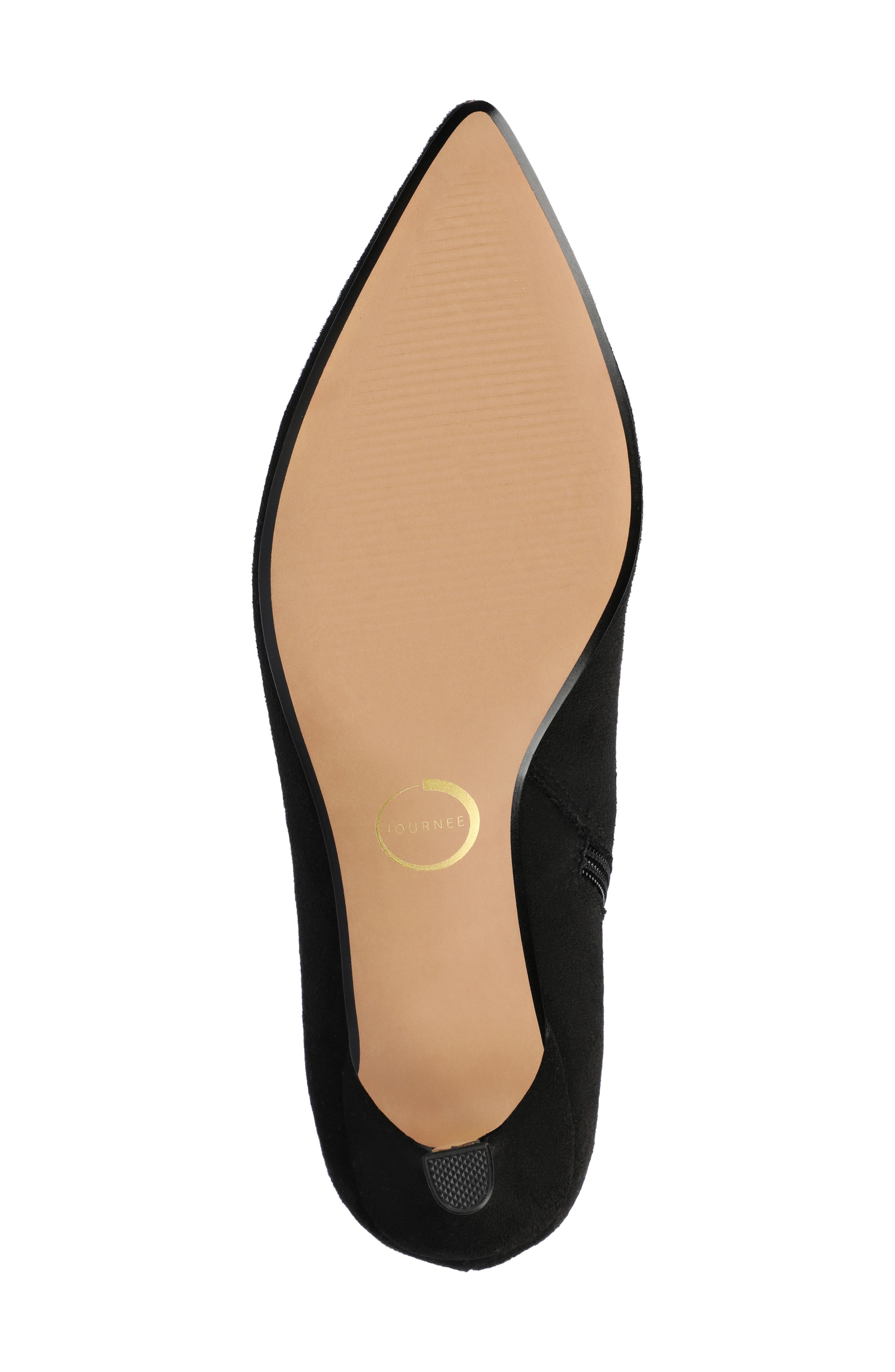 Journee Collection Arely Bootie, Alternate, color, Black Suede