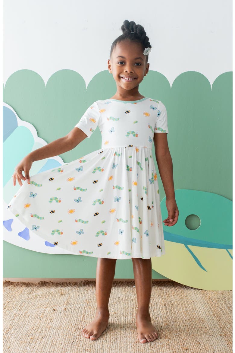 Kids' 'The Very Hungry Caterpillar' Twirl Dress, Alternate, color, GREEN