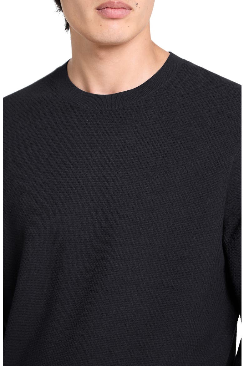 Riland Crewneck Sweater, Alternate, color, BLACK