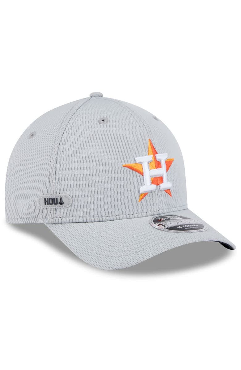 New Era Men's New Era Gray Houston Astros 2025 MLB Clubhouse 9FORTY M-Crown Adjustable Hat, Main, color, 