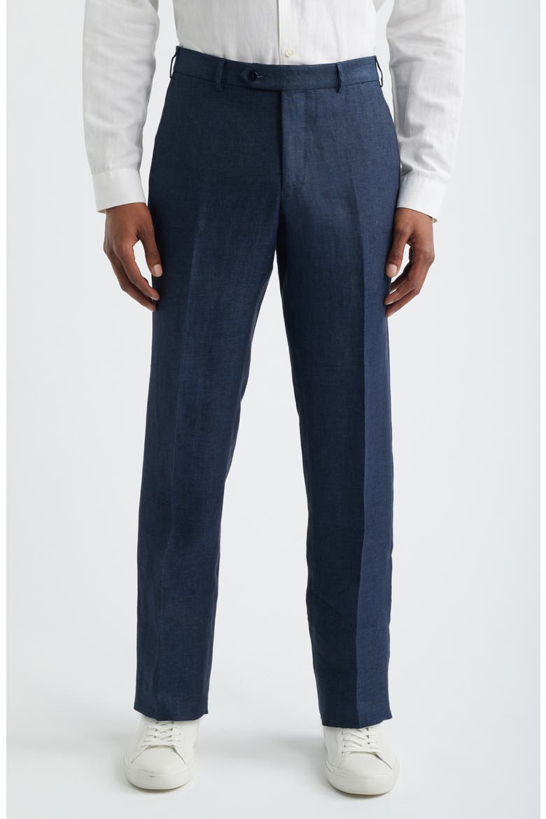 Parker Linen Pants, Main, color, INDIGO