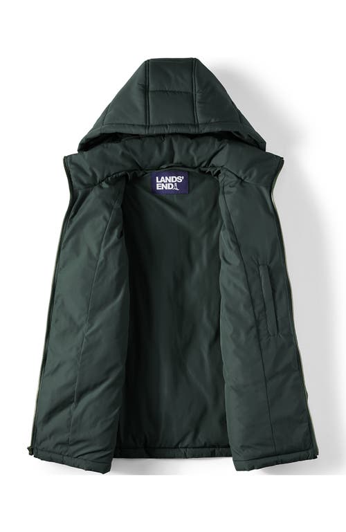 Lands' End Featherfree Insulated Diamond Quilted Jacket In Green