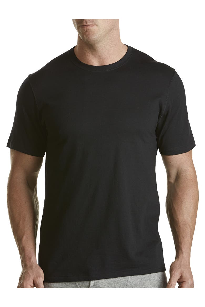 2-pk Classic Crewneck T-Shirts, Main, color, BLACK