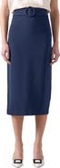 LK Bennett Klaudia Belted Midi Pencil Skirt