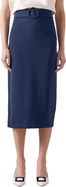 LK Bennett Klaudia Belted Midi Pencil Skirt
