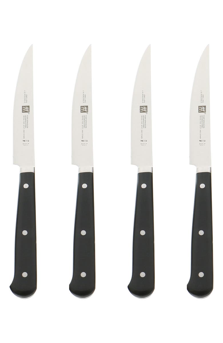 ZWILLING 4-Piece Porterhouse Steak Knife Set, Main, color,