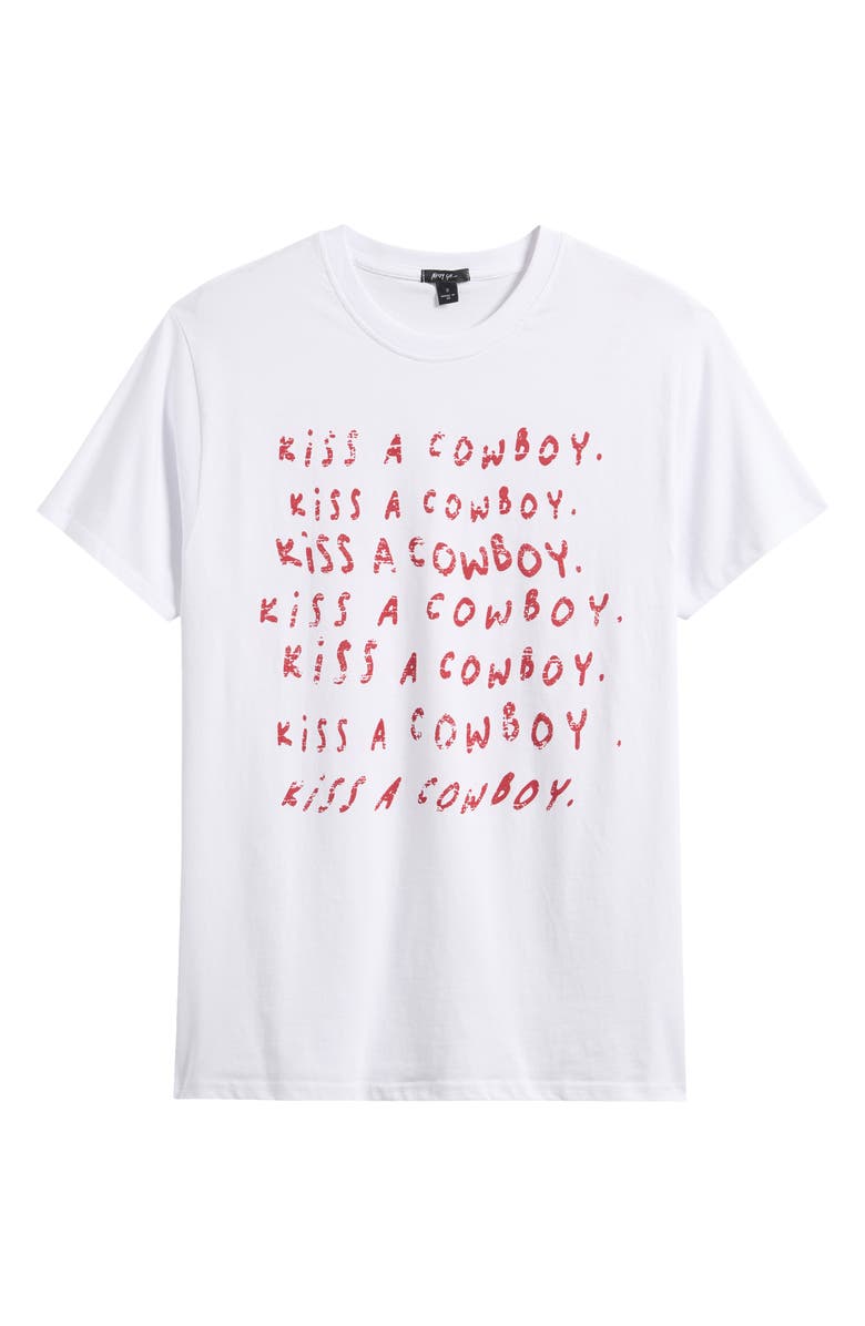 NASTY GAL Kiss a Cowboy Graphic T-Shirt, Alternate, color,