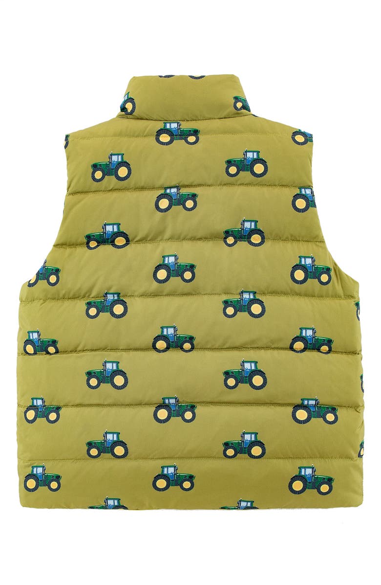 CALONIE Kids' Casey Reversible Down Puffer Vest, Alternate, color, Green