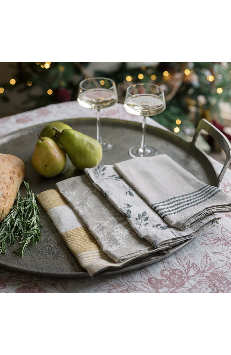 CG Hunter Natural Wheat Cloth Napkins, Alternate, color, Ivory