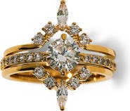 Nadri Cannes Cubic Zirconia Stack Ring