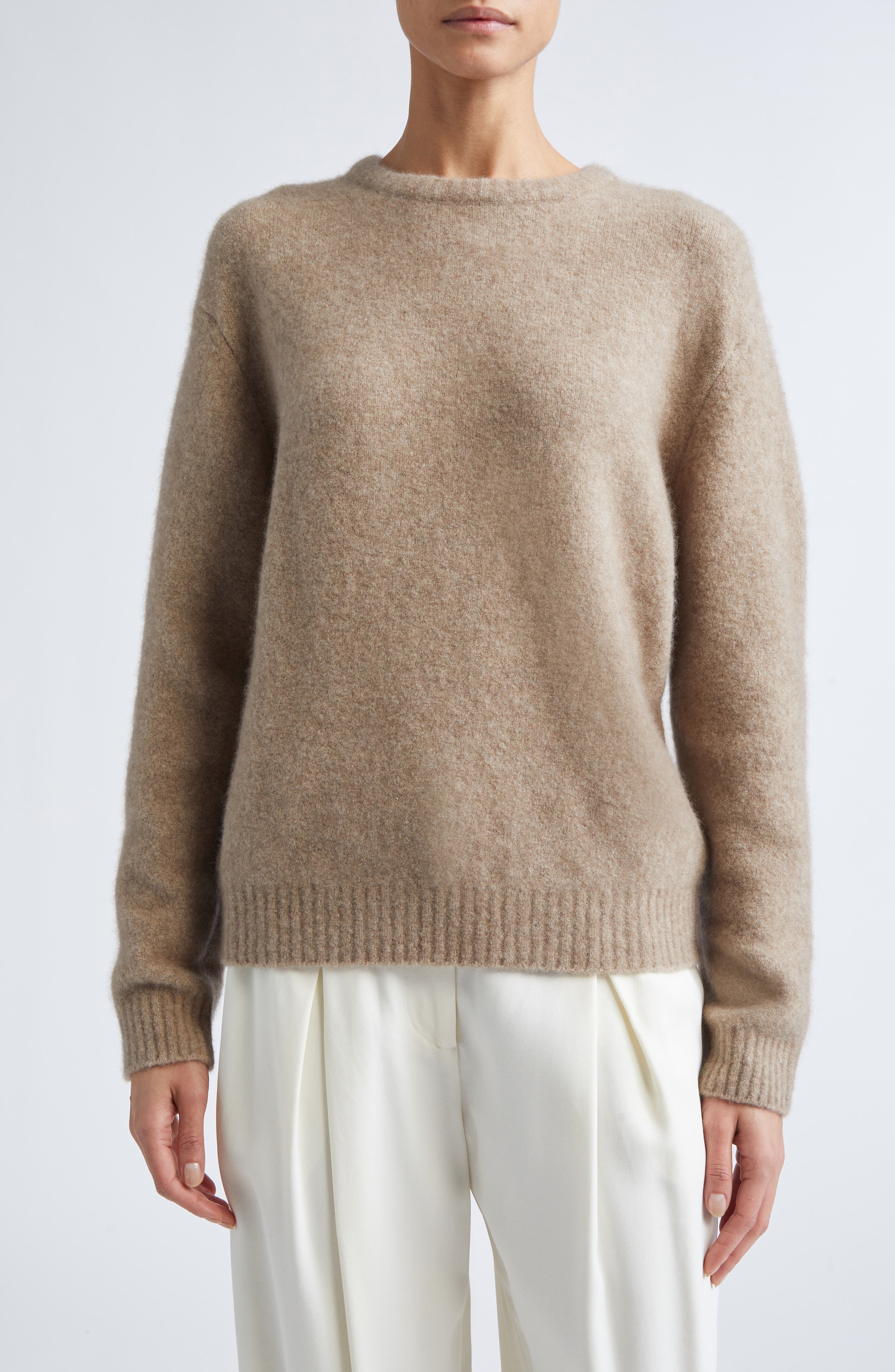 London Stretch Cashmere & Silk Sweater - image 3