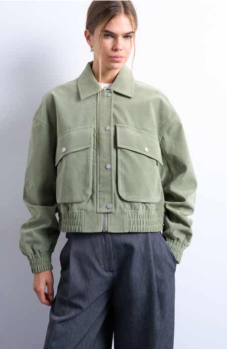 Topshop Crop Bomber Jacket