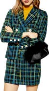 Topshop Bouclé Check Jacket