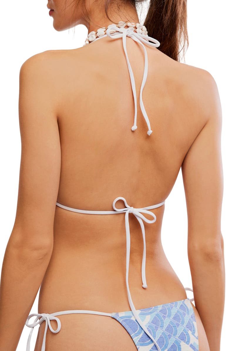 free-est by Free People Michelle Print Triangle Bikini Top, Alternate, color, Martini Mix Glacier