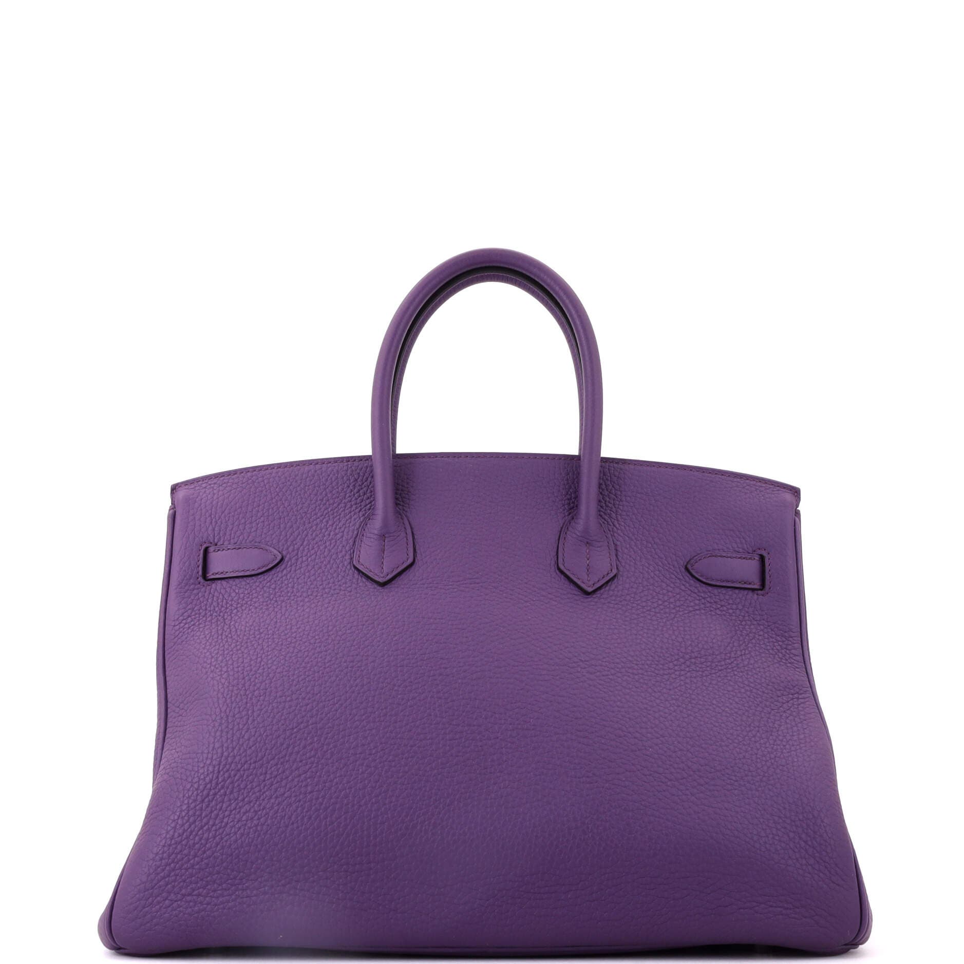Birkin Handbag Purple Clemence with Palladium Hardware 35, Alternate, color, Red