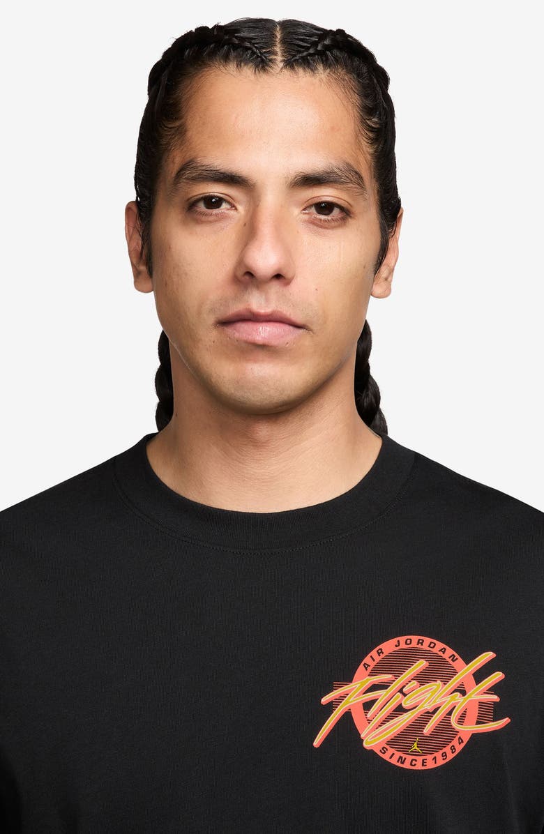 Jordan Flight Graphic T-Shirt, Alternate, color, Black