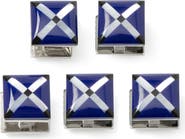 Cufflinks, Inc. Men's Set of 5 Square Mother-of-Pearl Shirt Studs