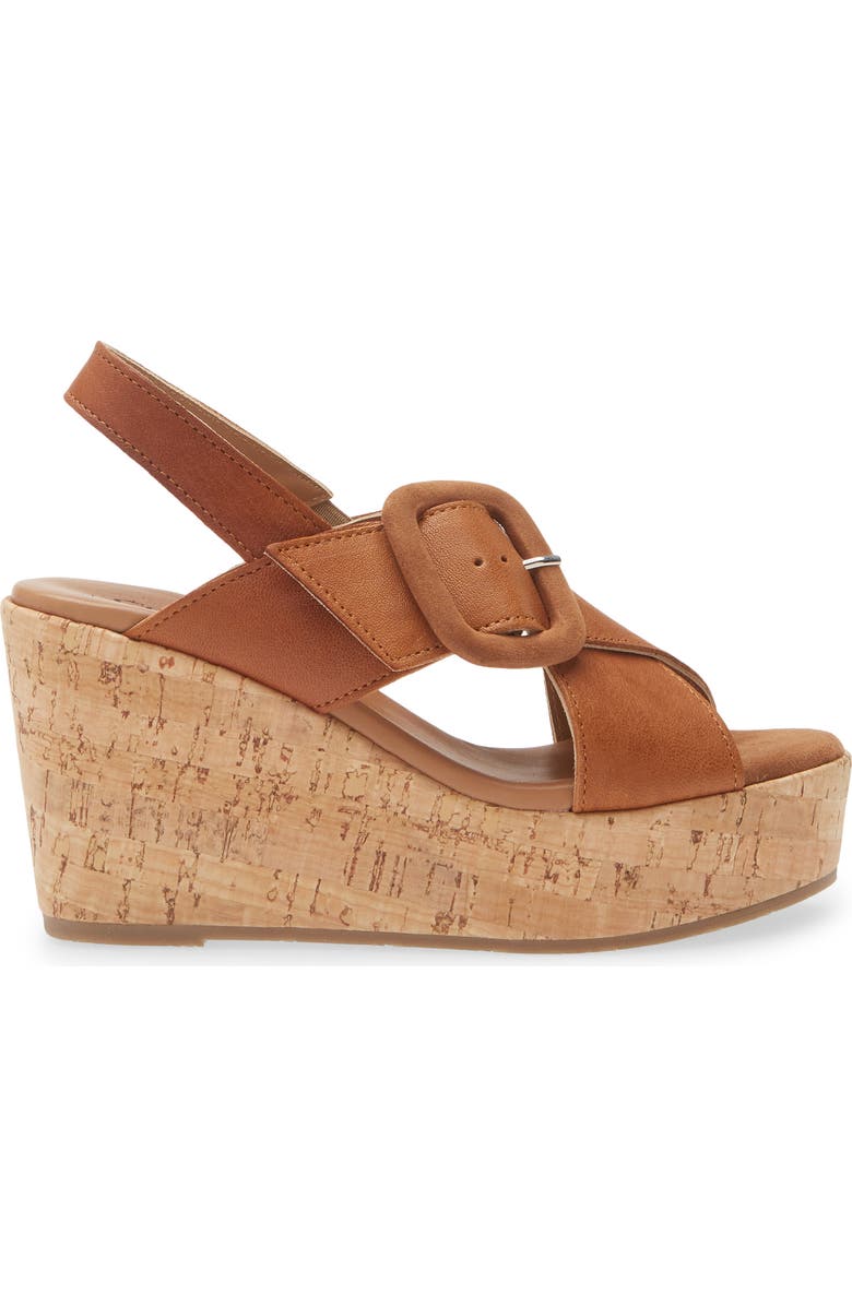 Cordani Dustin Slingback Platform Wedge Sandal, Alternate, color, Cuoio Leather