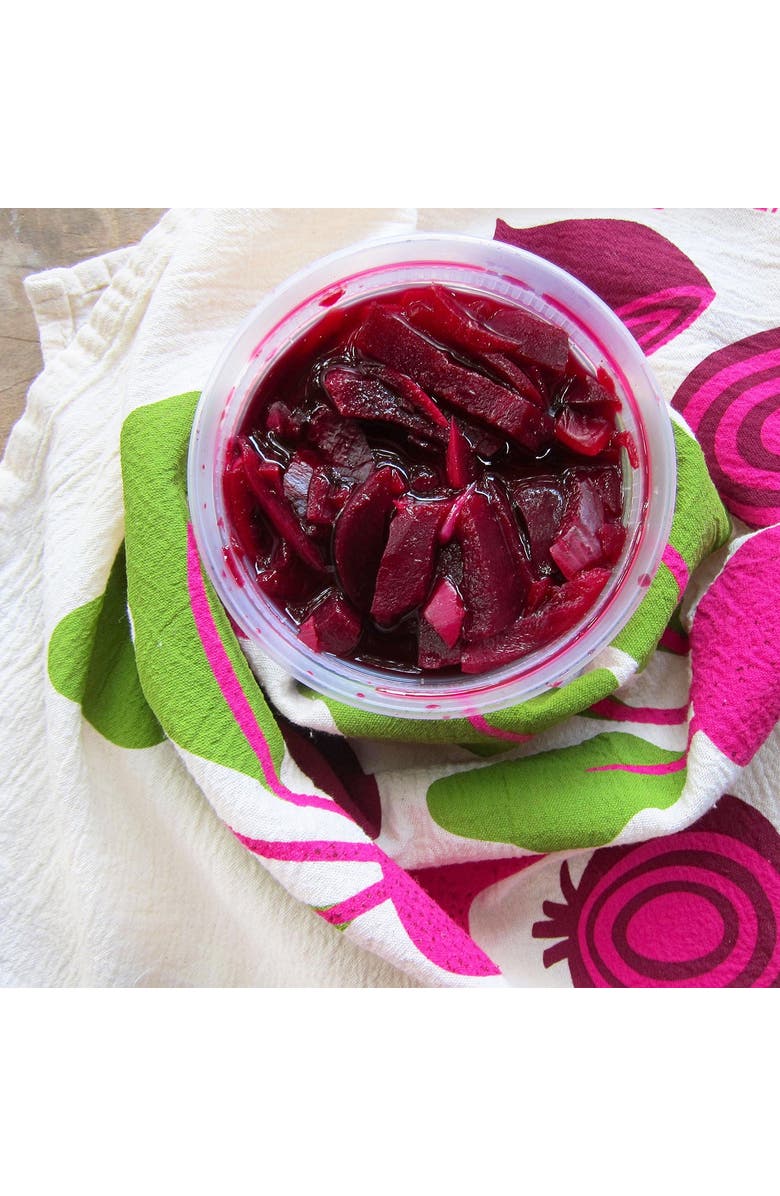 The Neighborgoods Beet Dish Towel + Sponge Cloth Gift Set, Alternate, color, Purple