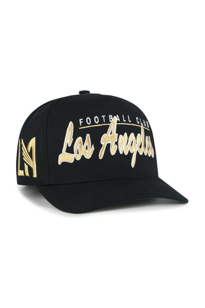 Men's '47  Black LAFC Brushmark Hitch Adjustable Hat, Main, color, Black