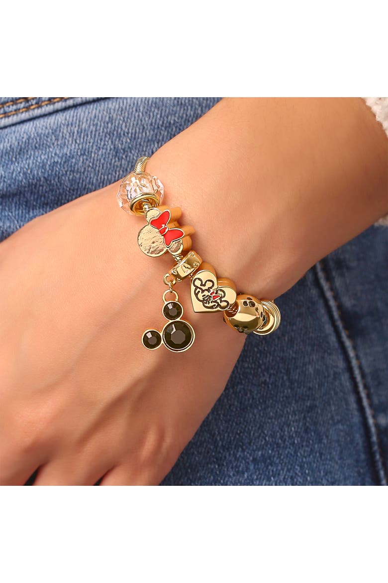 Fashion Charm Bracelet, 7", Alternate, color, Gold