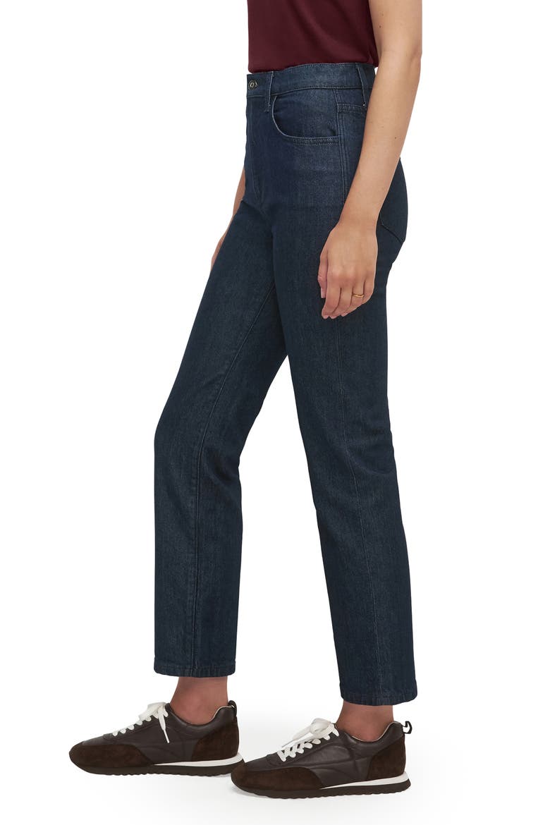 The Valentina Super High Waist Ankle Straight Leg Jeans, Alternate, color, PEPPER